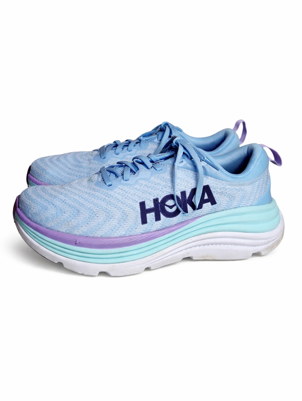 HOKA Gaviota 5 Blue Stability Running Shoes Cushioned Support Sneakers - Picture 9 of 9